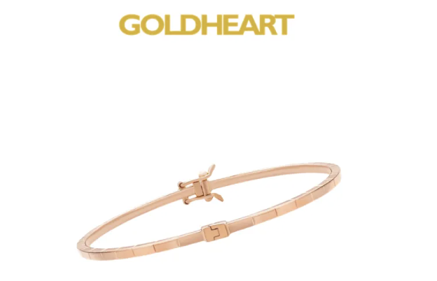 Goldheart Arden 14k Rose Gold Bangle​ (Worth S$718). PHOTO: Lazada