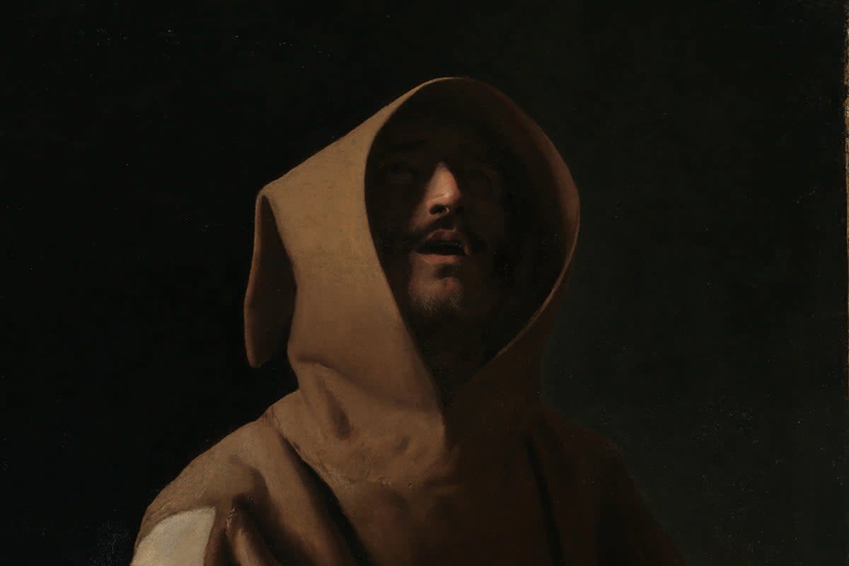 Saint Francis in Meditation, 1635-9, by Francisco de Zurbarán (National Gallery)