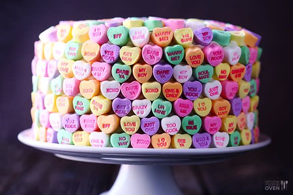 The Love Heart Covered Cake