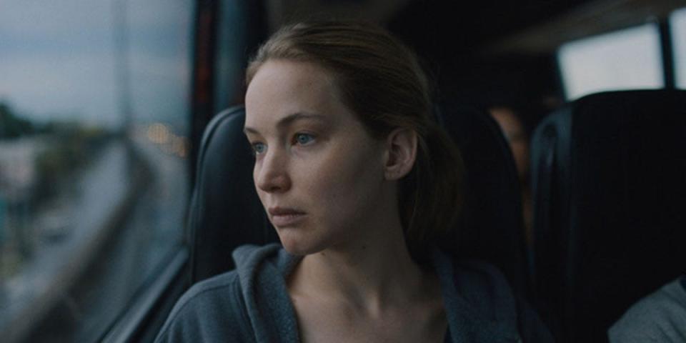 Jennifer Lawrence stars as a soldier home from Afghanistan and recovering from a brain injury in the drama "Causeway."