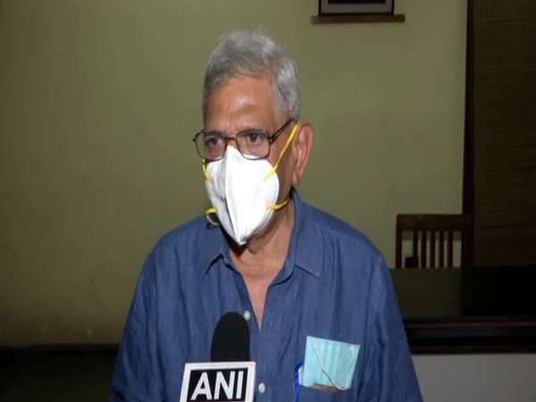 Sitaram Yechury talking to ANI on Lakhimpur Kheri incident (Photo/ANI)