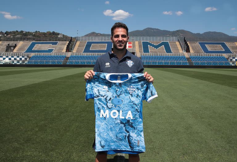 Cesc, en el estadio Giuseppe Sinigaglia de Como