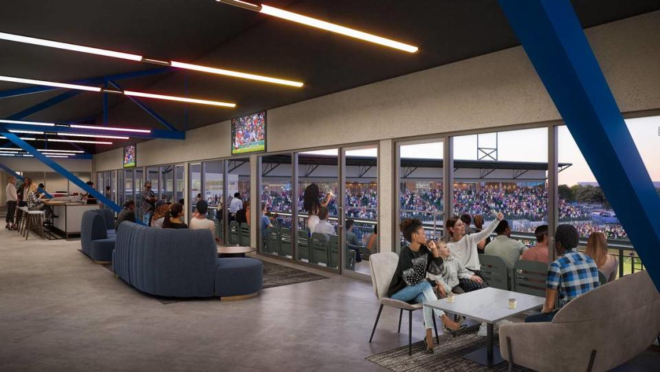 Upgraded viewing decks, hospitality areas and suites are all part of the Counter Clocks’ stadium renovations.