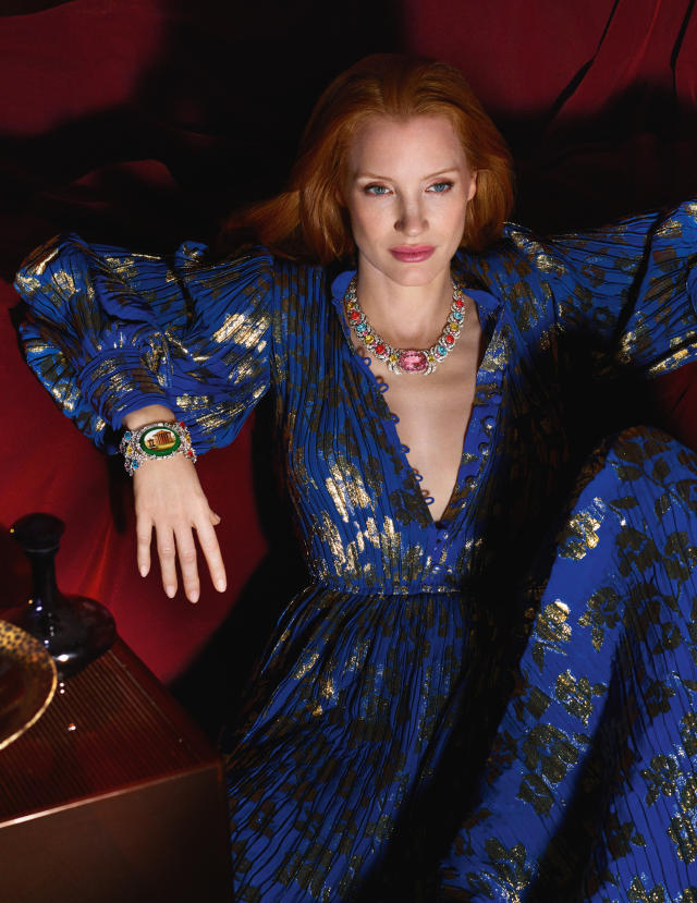 Louis Vuitton - Actress Jessica Chastain wore a bracelet and