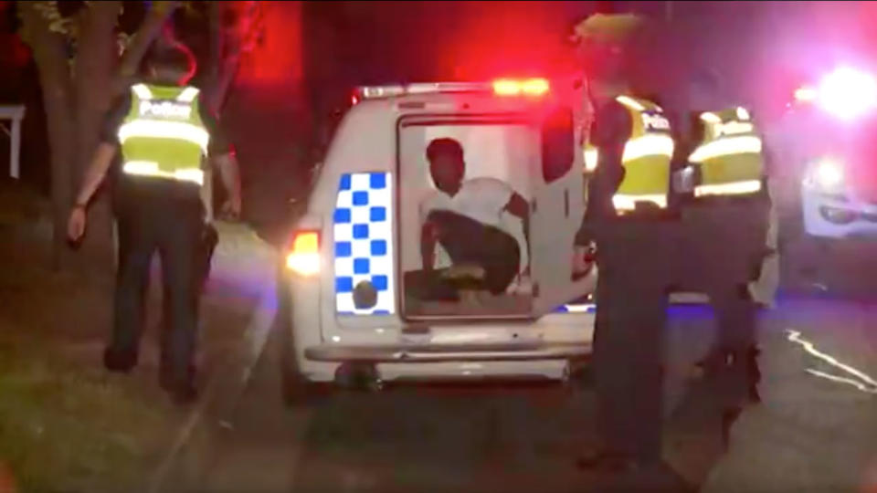 A p-plater has been arrested after allegedly driving drunk and in the nude before crashing head first into a parked car in Mount Waverley. Source: 7 News