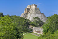 This ancient city is considered one of the most important archaeological sites of the Maya culture, and features steep pyramids which you can climb. [Photo: Getty]