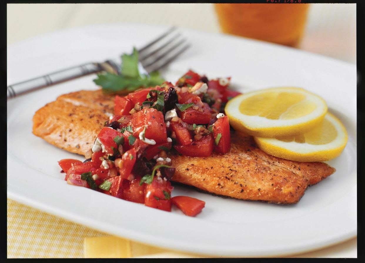 Pan-Seared Trout with Italian-Style Salsa