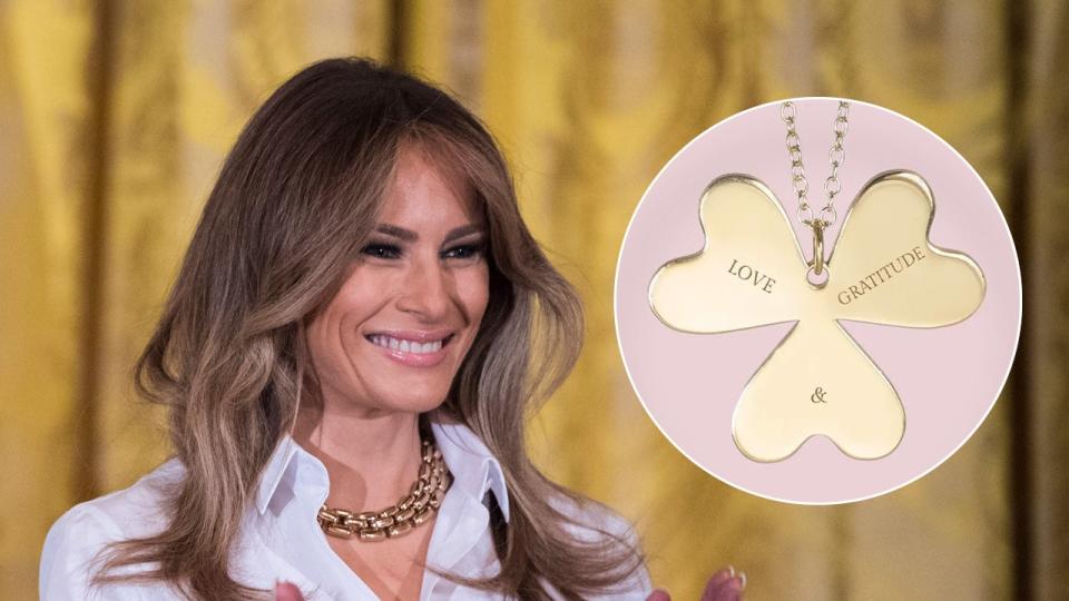 Melania Trump mother's day necklace