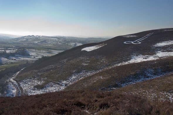 Giant penis appears on mountain in Wales