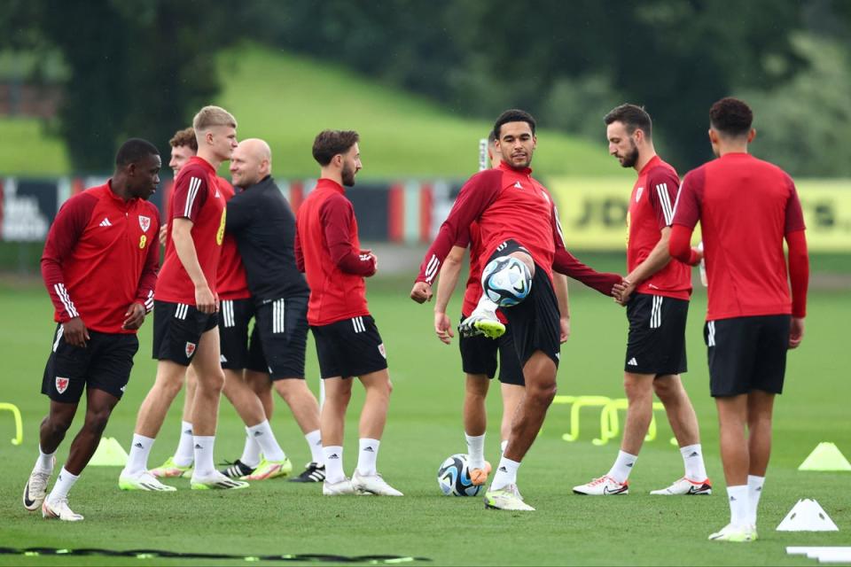 Preparations: Wales in training  (Action Images via Reuters)