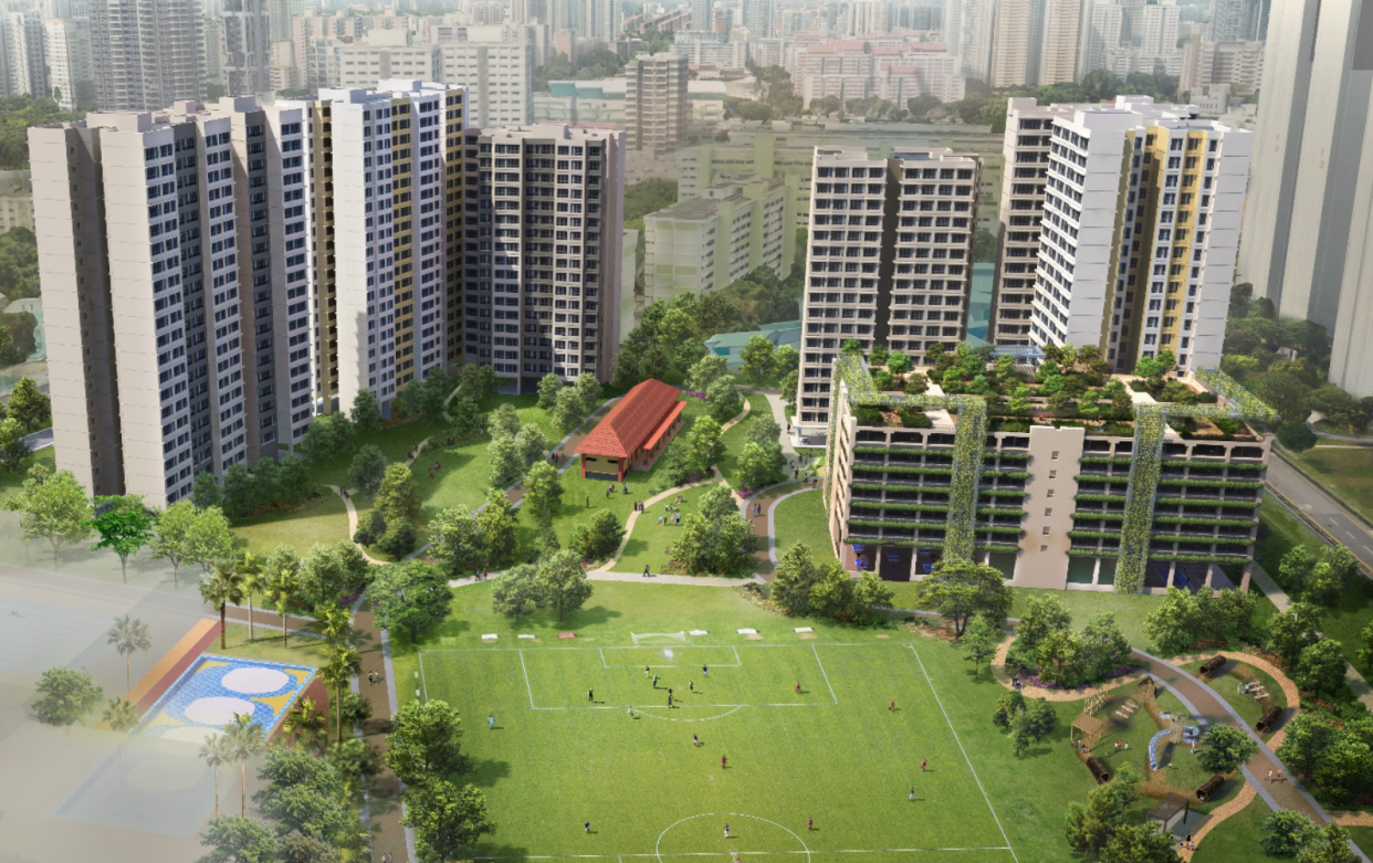 Development of Farrer Park site to include sports and recreational uses. (ILLUSTRATION: HDB, SportSG, URA)
