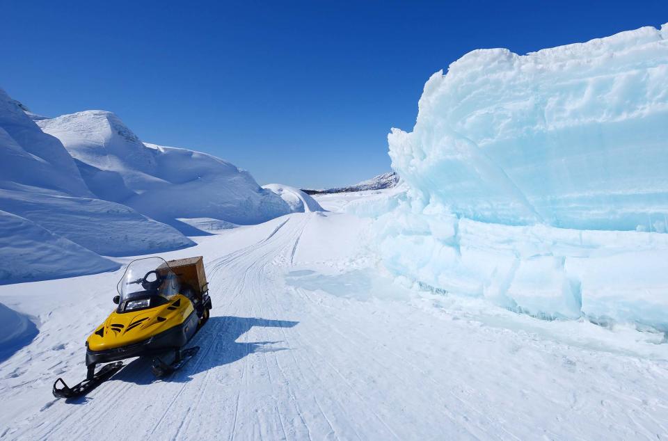 Snowmobile in Alaska