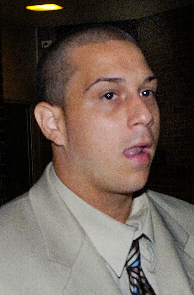 Alfonzo Sanchez seen here in 2009 at his death penalty murder trial for a double murder in Warminster.