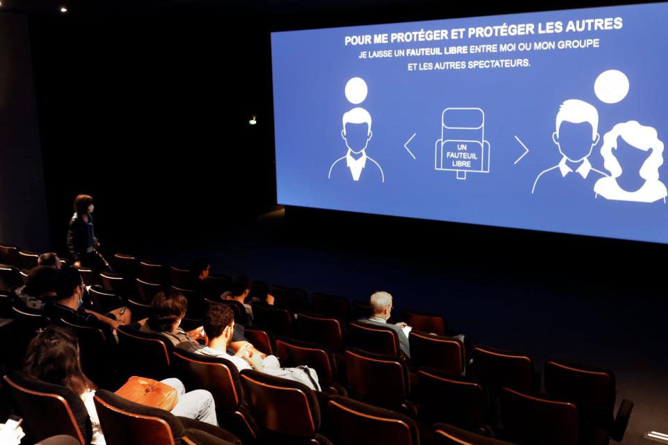 Une salle de cinéma à Paris, en juin 2020. - THOMAS COEX / AFP