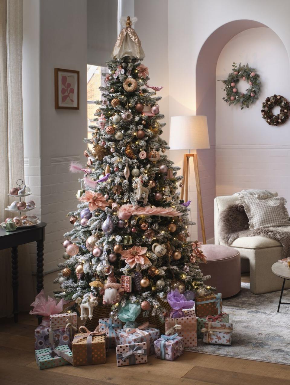 <p>Brighten up your home with this blush pink Christmas trend. Inspired by a cosy get-together with friends at a local coffee shop, it features foodie-inspired decorations, sugary and pastel hues, and fun decorations that will liven up your tree. From avocado on toast ornaments to fun food mixers, be sure to snap these up before they sell out.</p>