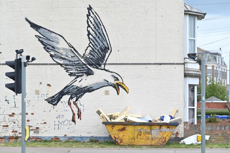 The seagull in Lowestoft (AFP via Getty Images)