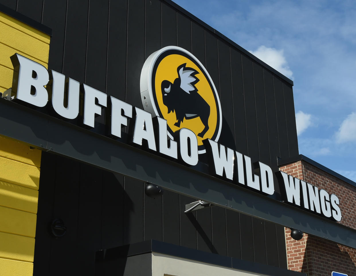 JACKSONVILLE, FL - FEBRUARY 01:  Buffalo Wild Wings exterior on February 1, 2018 in Jacksonville, Florida.  (Photo by Rick Diamond/Getty Images for Buffalo Wild Wings)