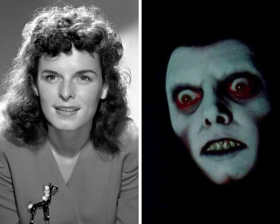 <p>Even though Pazuzu only flashes on the screen for several seconds in <em>The Exorcist</em>, the visual leaves a terrifying and lasting impression long after the credits roll. The voice behind the petrifying Pazuzu demon belongs to actress Mercedes McCambridge, who started her career in radio in the 1940s. She later starred in the original cast of the soap, <em>Guiding Light</em>, and has appeared in films such as <em>All the King's Men</em> (1949), for which she earned an Academy Award nomination for Best Supporting Actress.</p>