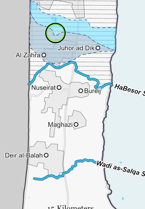 The Al Nour resort is circled