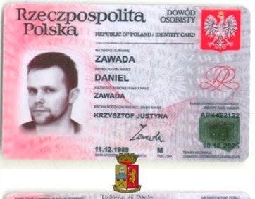 Police allege Mr Herba used a fake passport - Credit: Polizia Di Stato 