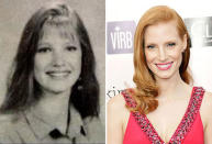 <p><b>Jessica Chastain (Best Actress)</b><br>Nominated for: Zero Dark Thirty<br><br>Until recently Jessica Chastain had refused to tell her age, apparently 35, and some people still think she’s lying. But, an American Idol contestant recently claimed she remembered Chastain from school, tweeting this yearbook photo of the actress. It still makes her 35.</p>