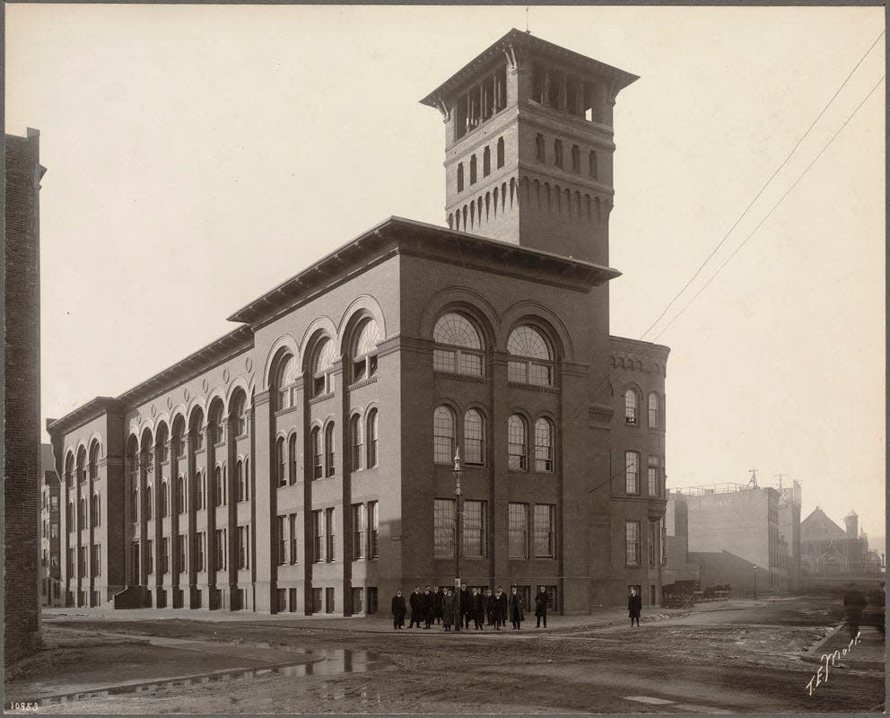 Mechanical Arts High School (later Boston Technical High School until 1987) in Boston in the early 1900s.