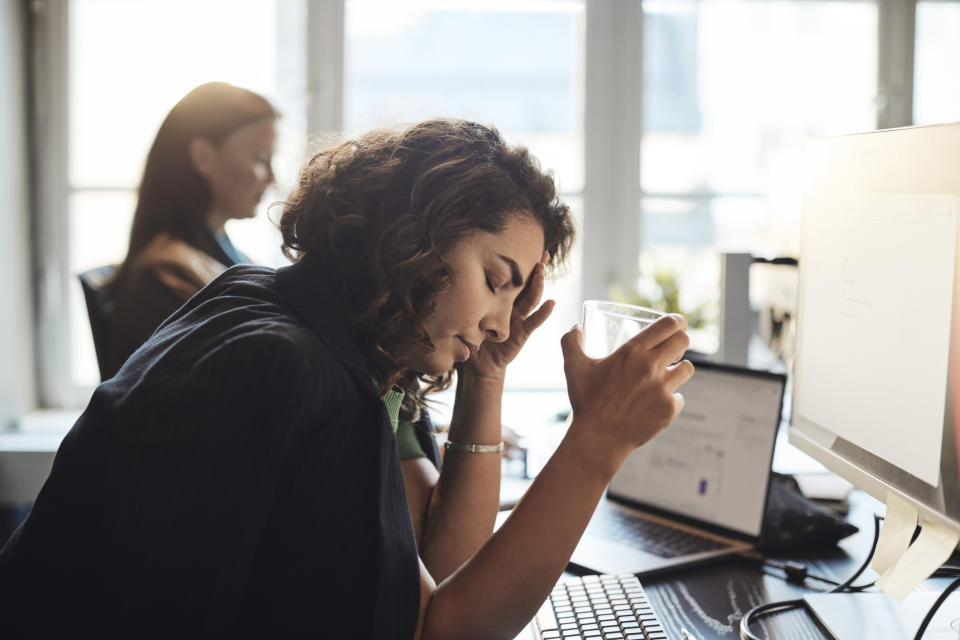 Work feeling stressed at work. (Getty Images)