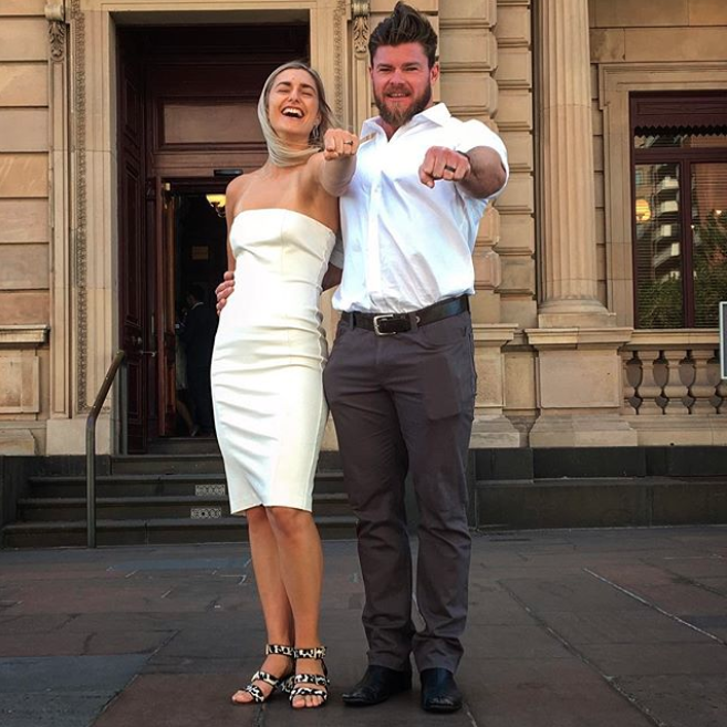 Frances Abbott and Sam Loch are married. Photo: Instagram/Sam Loch