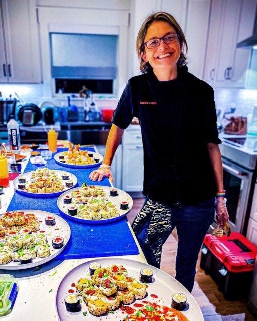 Summer Rushing, owner of Summer's Sushi, makes her living making sushi in people's homes and has a food trailer on the way.