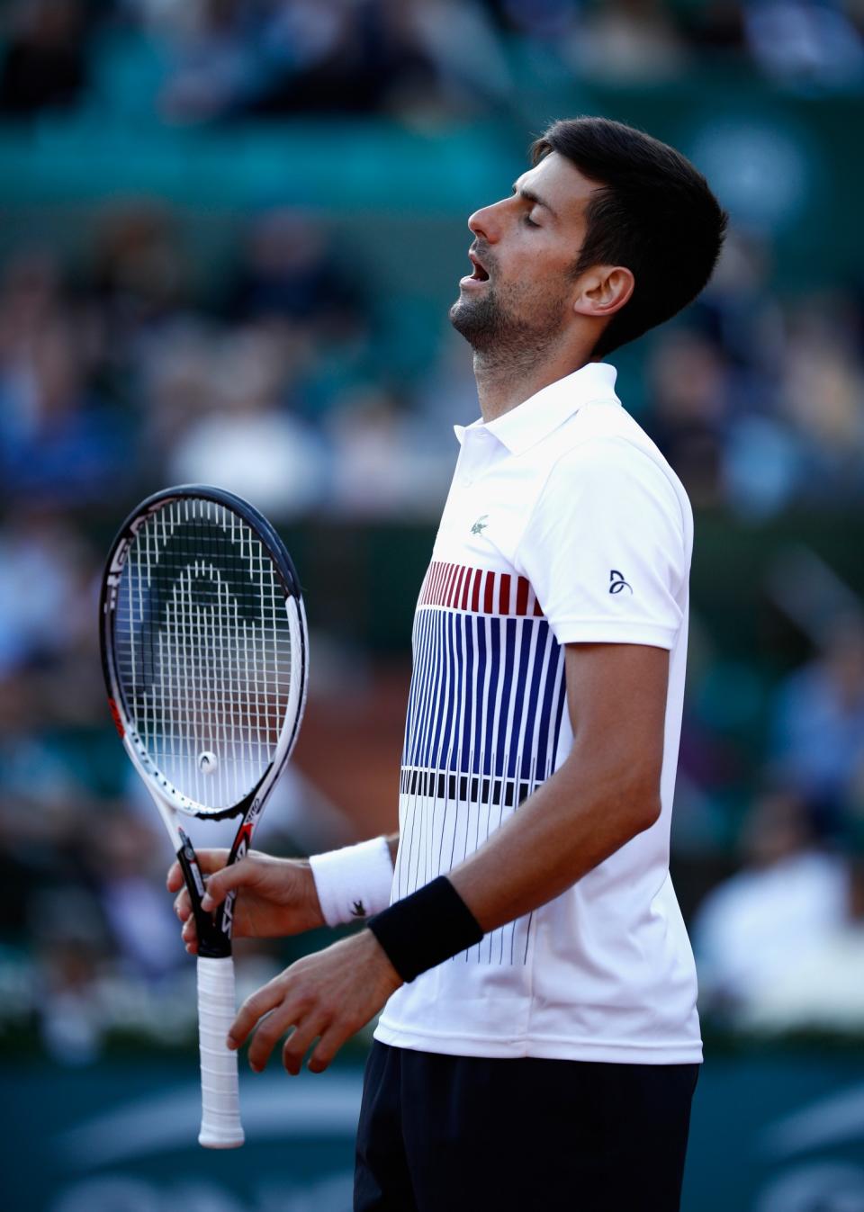 Novak Djokovic crumbled in the third set