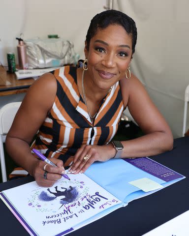 <p>David Livingston/Getty</p> Tiffany Haddish on April 21, 2024