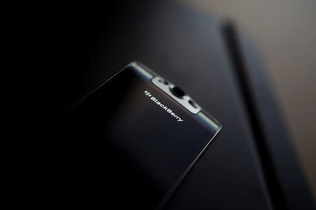 FILE PHOTO - A posed Blackberry smartphone is seen at the Research in Motion (RIM) headquarters in Waterloo, November 16, 2009. REUTERS/Mark Blinch/File Photo