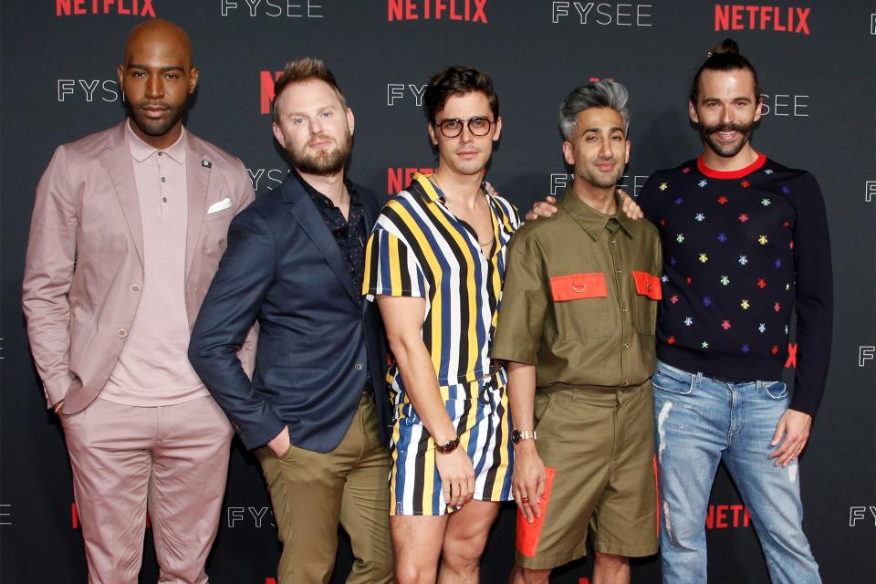 Karamo Brown, Bobby Berk, Antoni Porowski, Tan France, and Jonathan Van Ness attend the NETFLIXFYSEE event for 'Queer Eye' at Netflix FYSEE At Raleigh Studios on May 31, 2018 in Los Angeles, California.