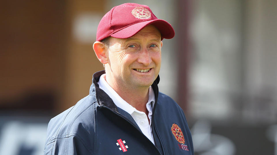 David Capel is seen here representing his Northamptonshire county side.