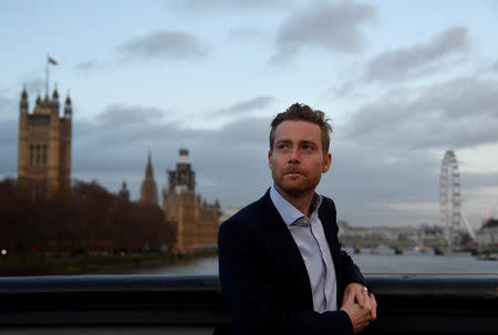 James McGrory, Director of People's Vote political campaign group, stands for a portrait on Lambeth Bridge in central London, Britain November 29, 2018. REUTERS/Toby Melville