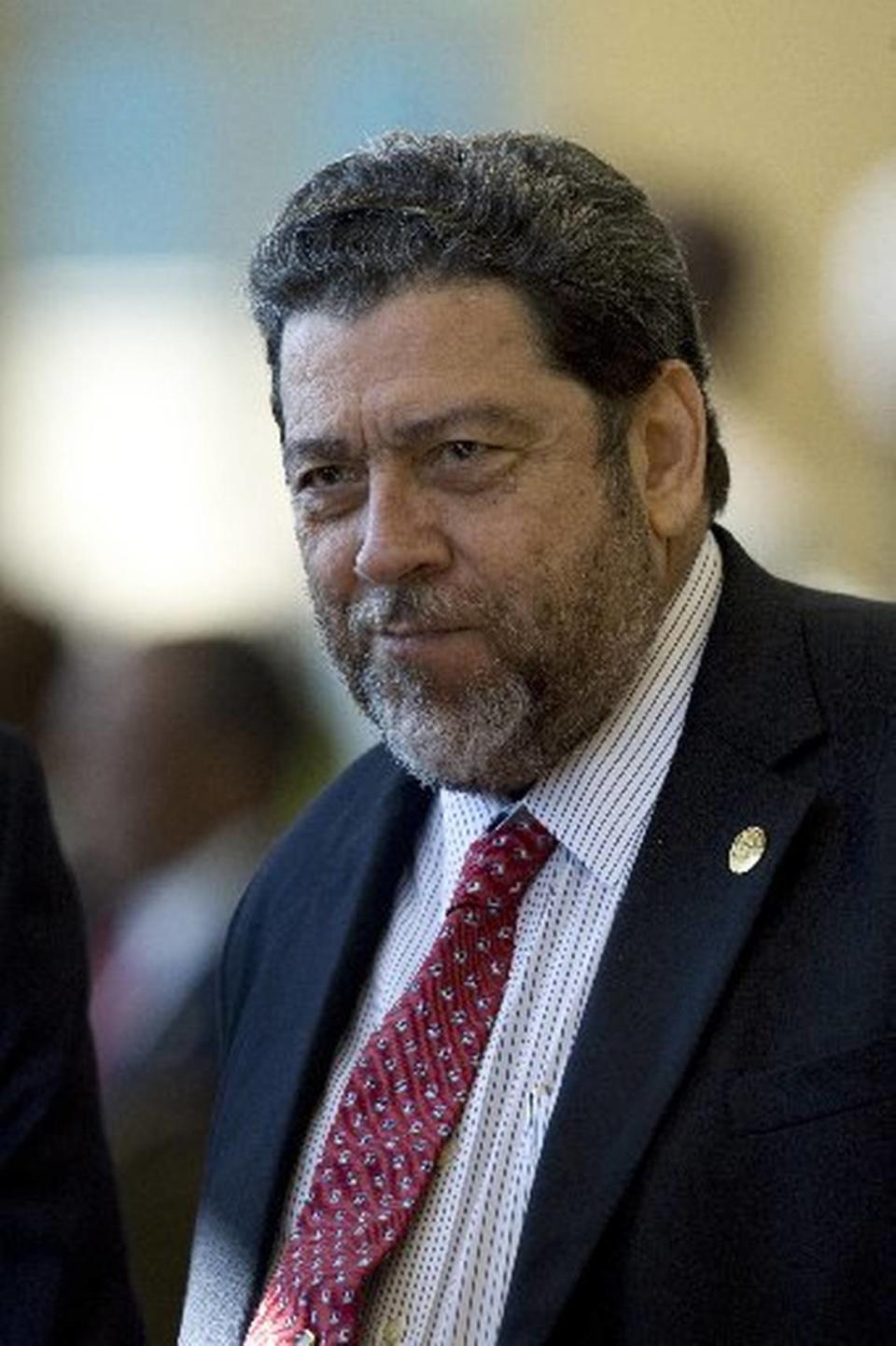 St. Vincent and Grenadines Prime Minister Ralph Gonsalves.