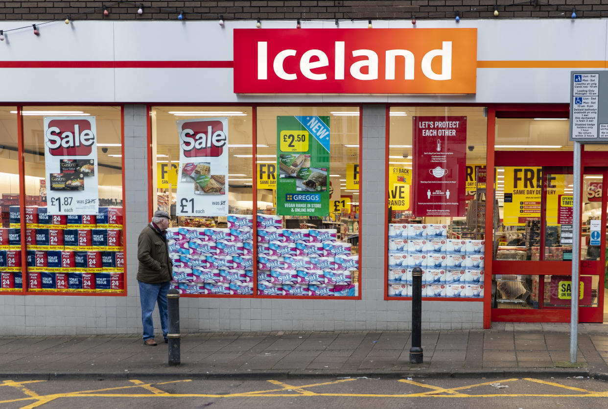 The 10% discounts will be available in-store only at Iceland and The Food Warehouse and will apply to all products with with no minimum spend. Photo: May James/SOPA Images/LightRocket via Getty