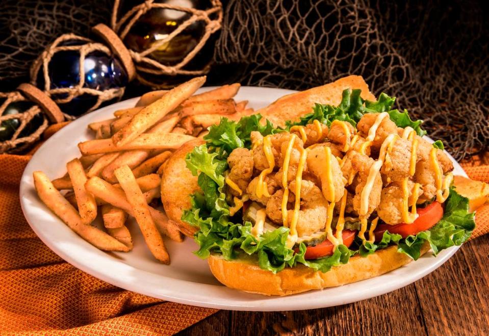 Shrimp po-boy is one of the New Orleans-inspired sandwiches on the menu at