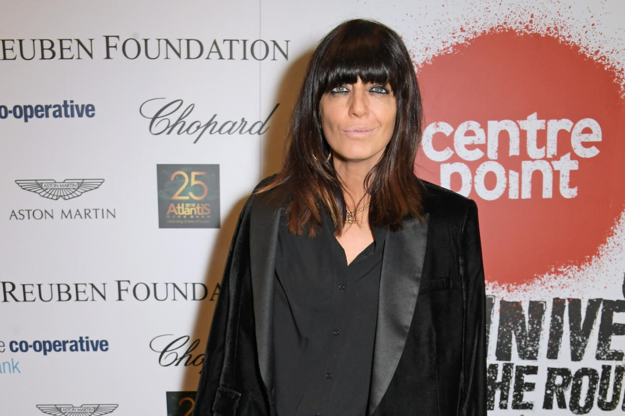 LONDON, ENGLAND - NOVEMBER 13:   Claudia Winkleman joins Patron of Centrepoint, HRH The Duke of Cambridge, young people supported by Centrepoint, and the charity's staff, ambassadors and supporters to mark the charity's 50 years of tackling youth homelessness, at The Roundhouse on November 13, 2019 in London, England. Duran Duran, Rita Ora and Hussain Manawer all performed at the gala.  (Photo by David M. Benett/Dave Benett/Getty Images for Centrepoint)