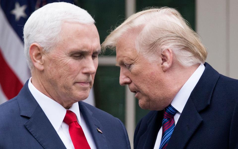 Mike Pence may announce a run for 2024 Republican presidential nomination in direct competition with Donald Trump - Shutterstock