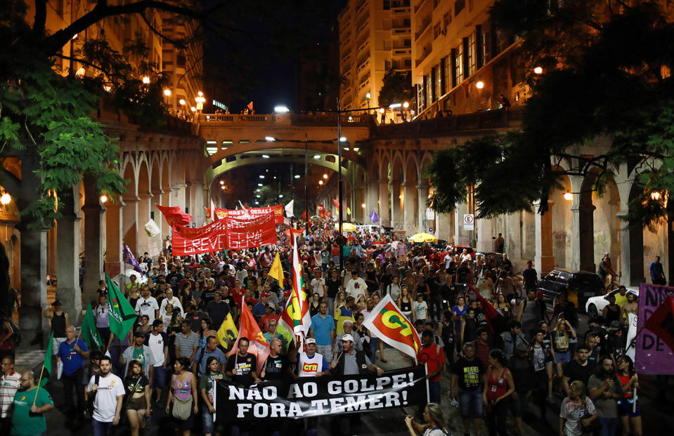 Brazil pension reform protests