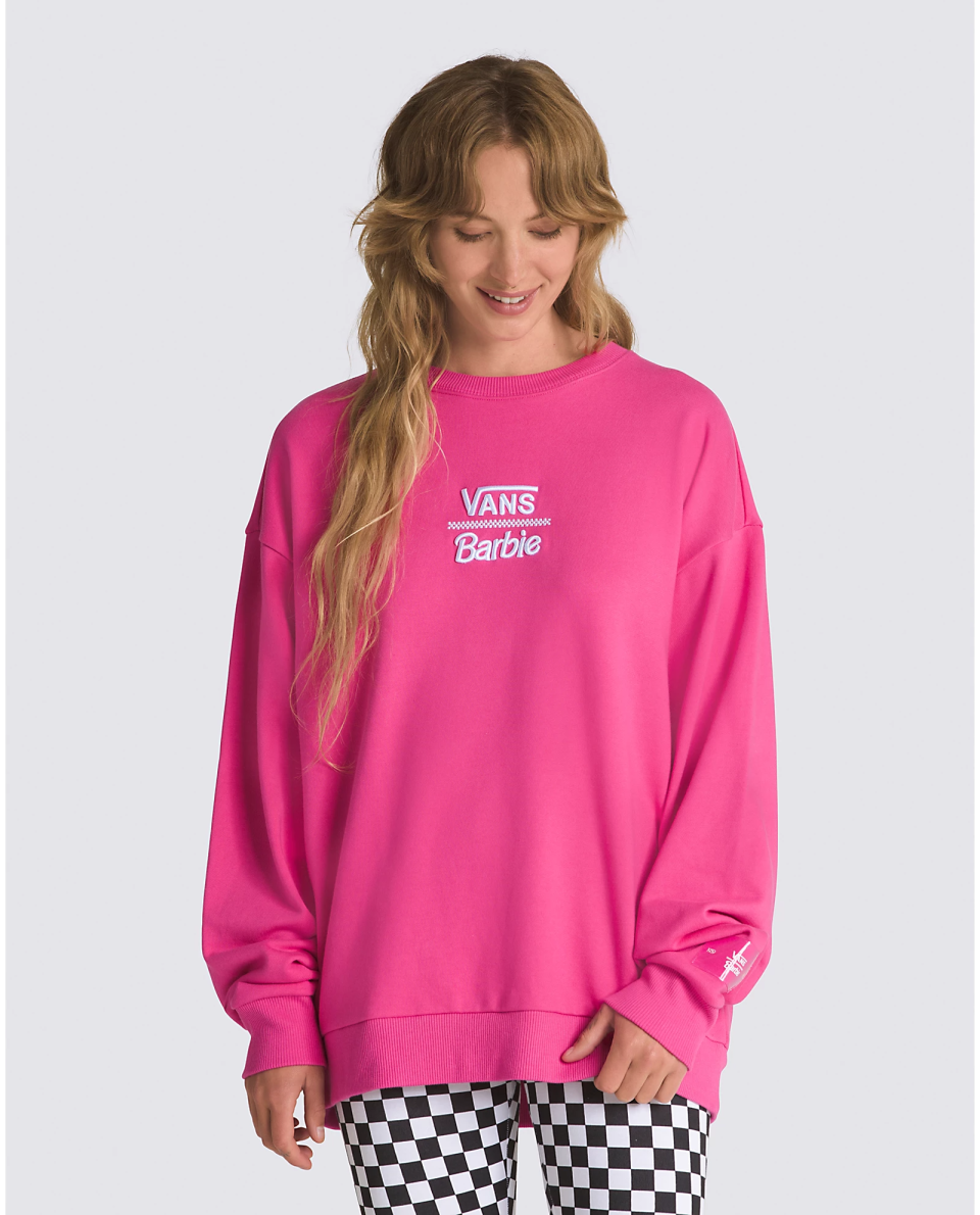 Vans x Barbie Rene Oversized Long Sleeve Crew Sweatshirt
