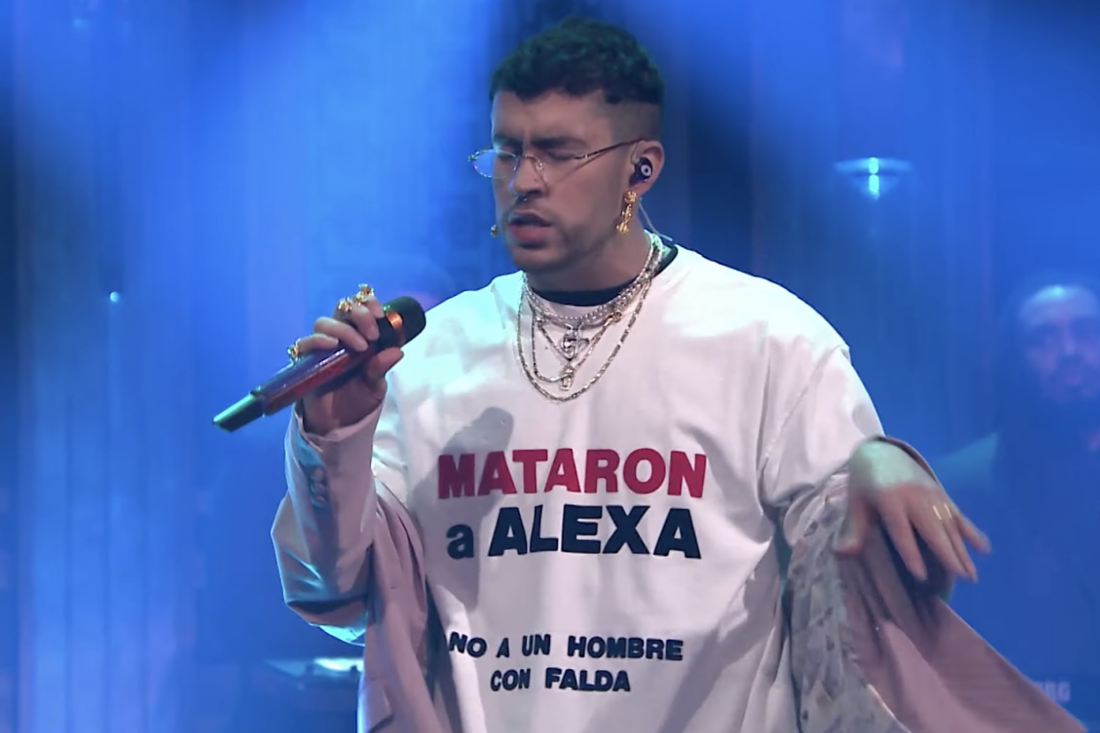 Bad Bunny on 'The Tonight Show Starring Jimmy Fallon': YouTube / The Tonight Show Starring Jimmy Fallon