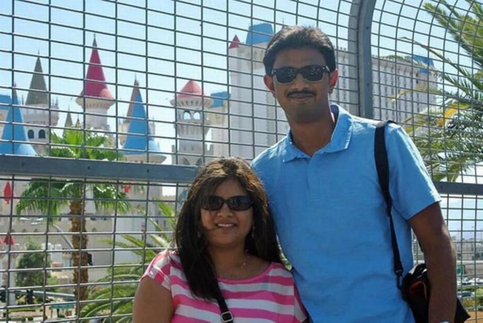 Srinivas Kuchibhotla, right, was murdered in a hate crime shooting at Austins Bar and Grill in Olathe.