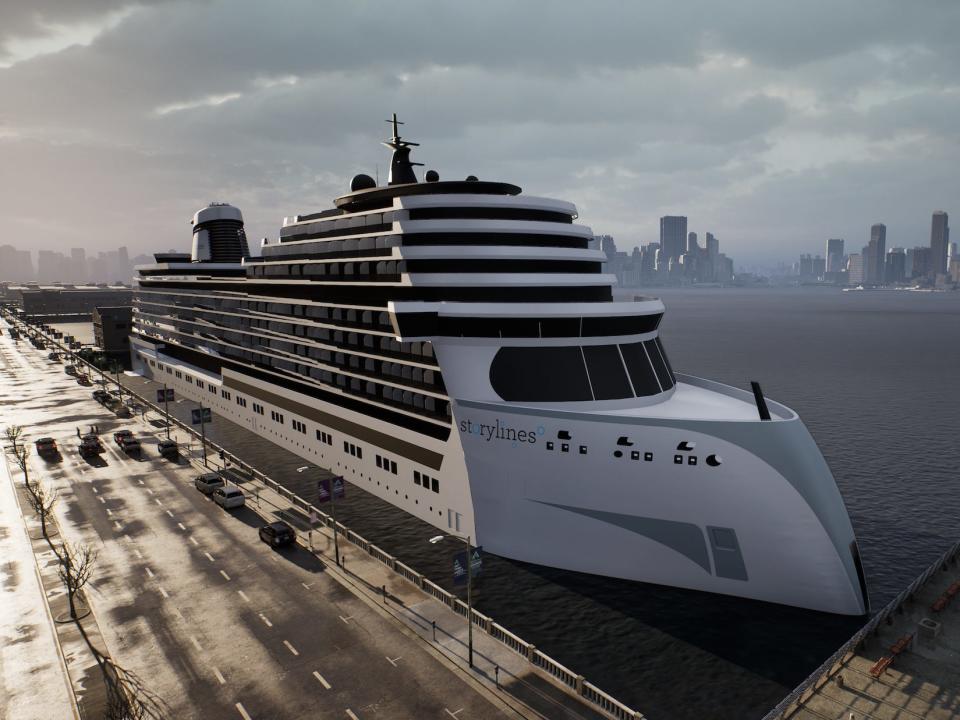 A rendering of Storylines' MV Narrative cruise ship.