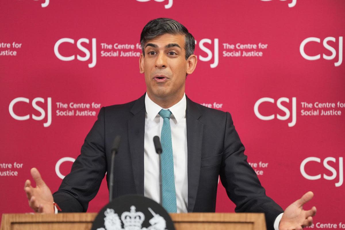 Rishi Sunak gave a speech on Friday where he announced the Government would be cracking down on benefits fraud <i>(Image: PA)</i>