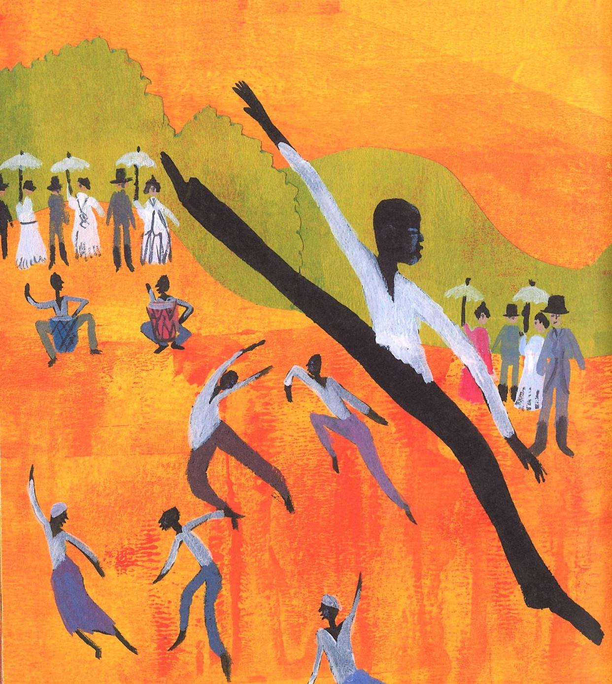 The celebration of Sunday, after a week of work, is the focus of "Freedom in Congo Square," a story by Carole Boston Weatherford and illustrated by Greg Christie.