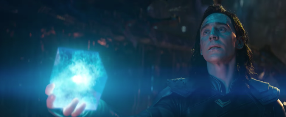 Loki offers up the Tesseract. 