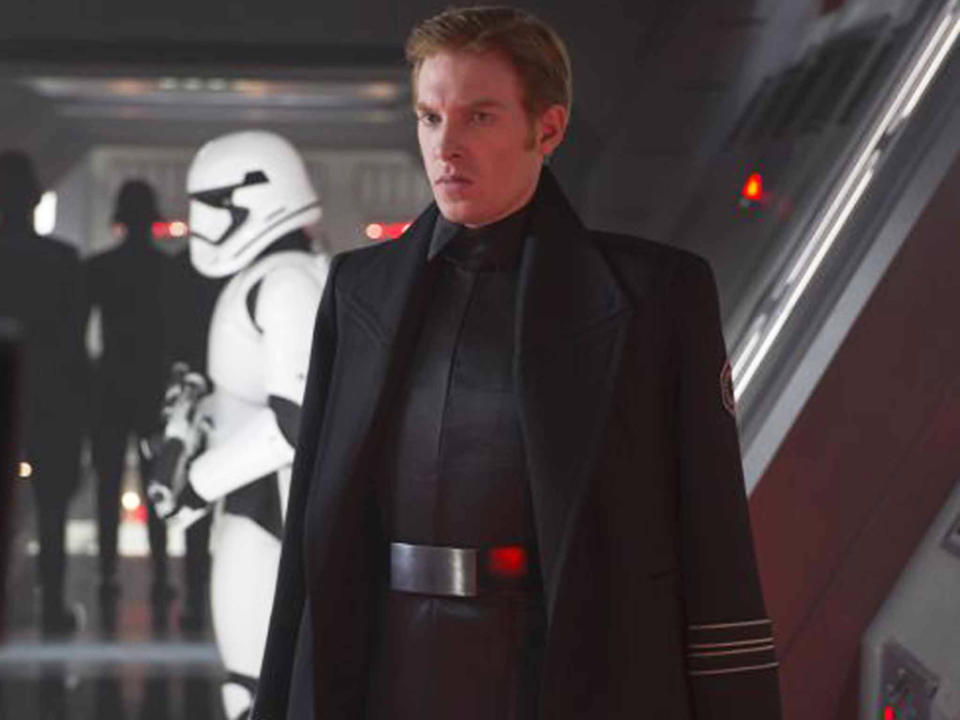 Gleeson in <em>Star Wars: The Force Awakens.</em> (Photo: Lucasfilm)