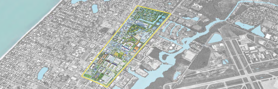 In the Know: Bordered by the yellow lines, the Naples Design District is located to the east and the north of U.S. 41, to the west of Goodlette-Frank Road, and to the south of Seventh Avenue North, as shown in this city document.